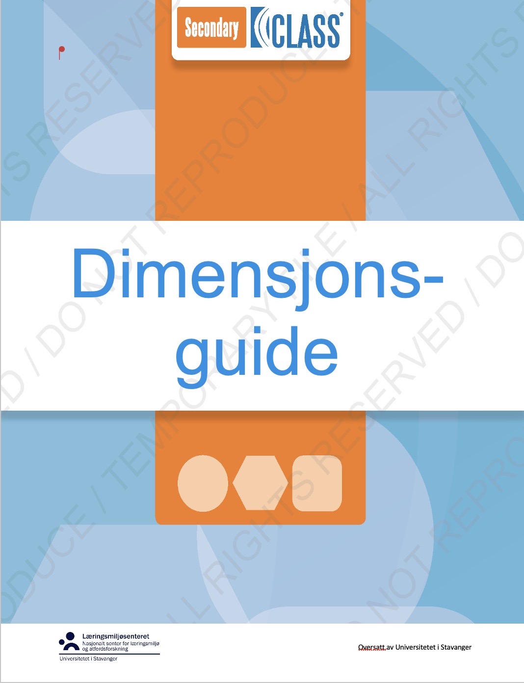 Forside Dimensjonsguide CLASS