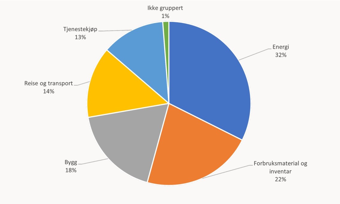 Kakediagram med flere farger