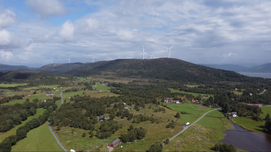 Wind turbines at Karsto