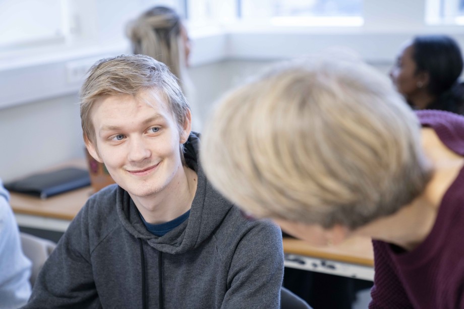 En elev som har et godt forhold til sin lærer