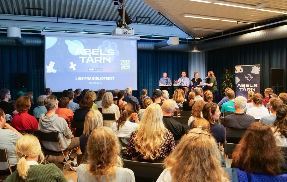 Abels tårn direkte fra biblioteket