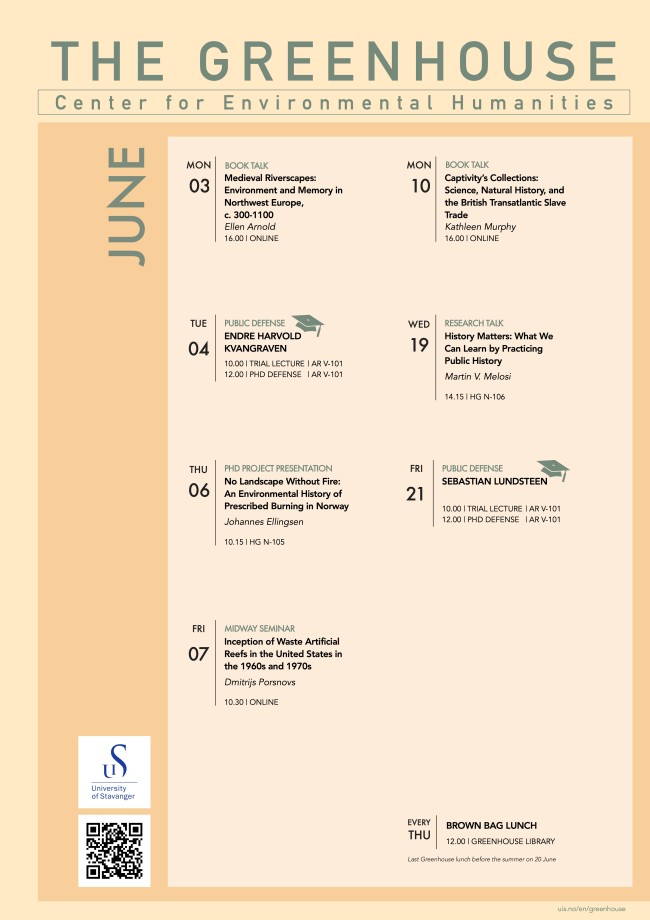 Image of programme of events in June 2024 that are mentioned in the text of the page